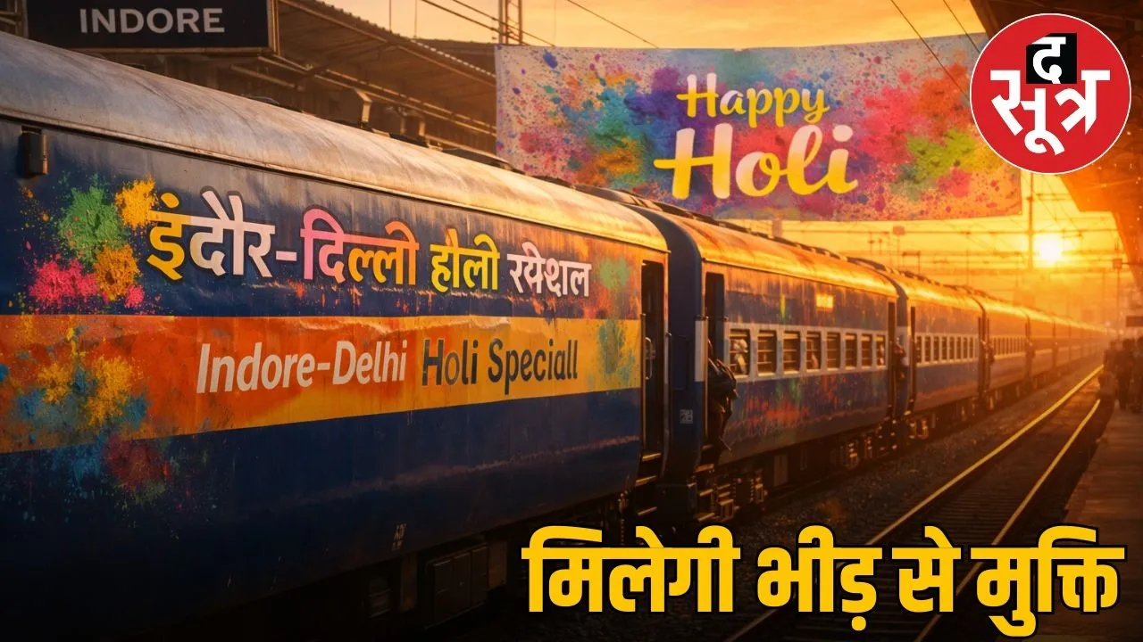 Special train will run between Indore-Nizamuddin