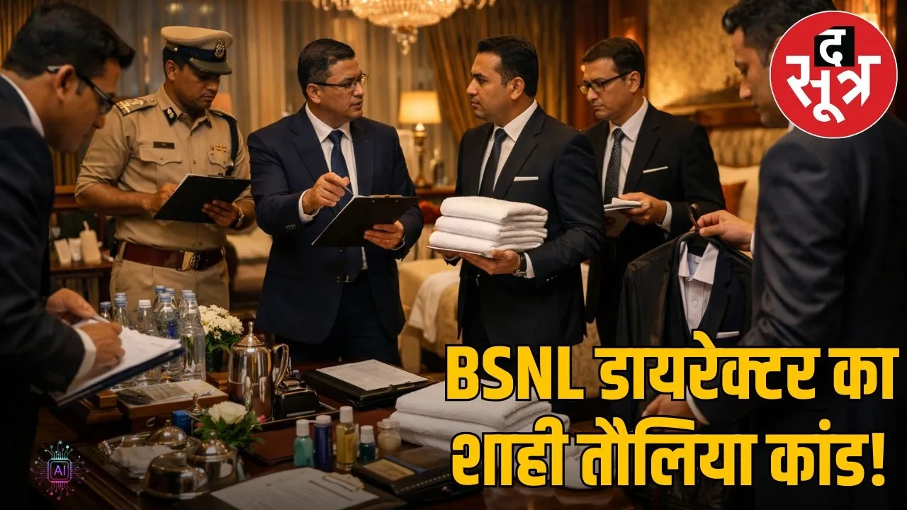 Royal protocol of BSNL director Vivek Banjal