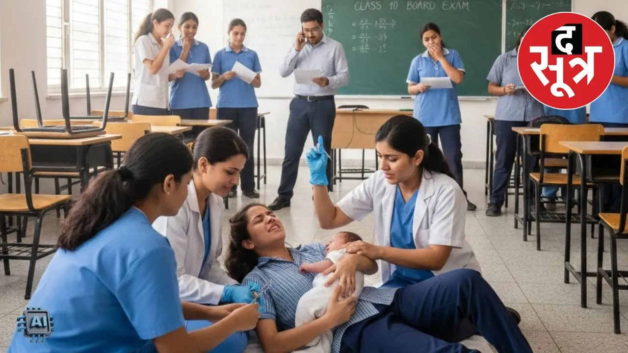 pithampur 10th student birth exam center