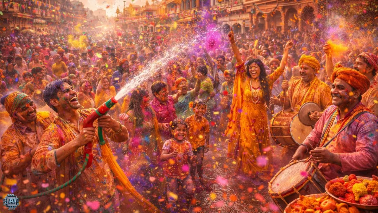 holi in india