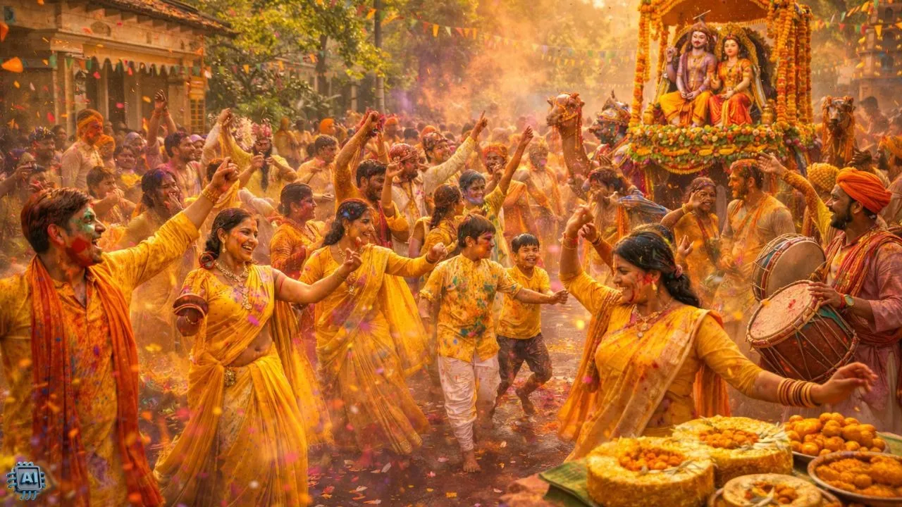 holi in india