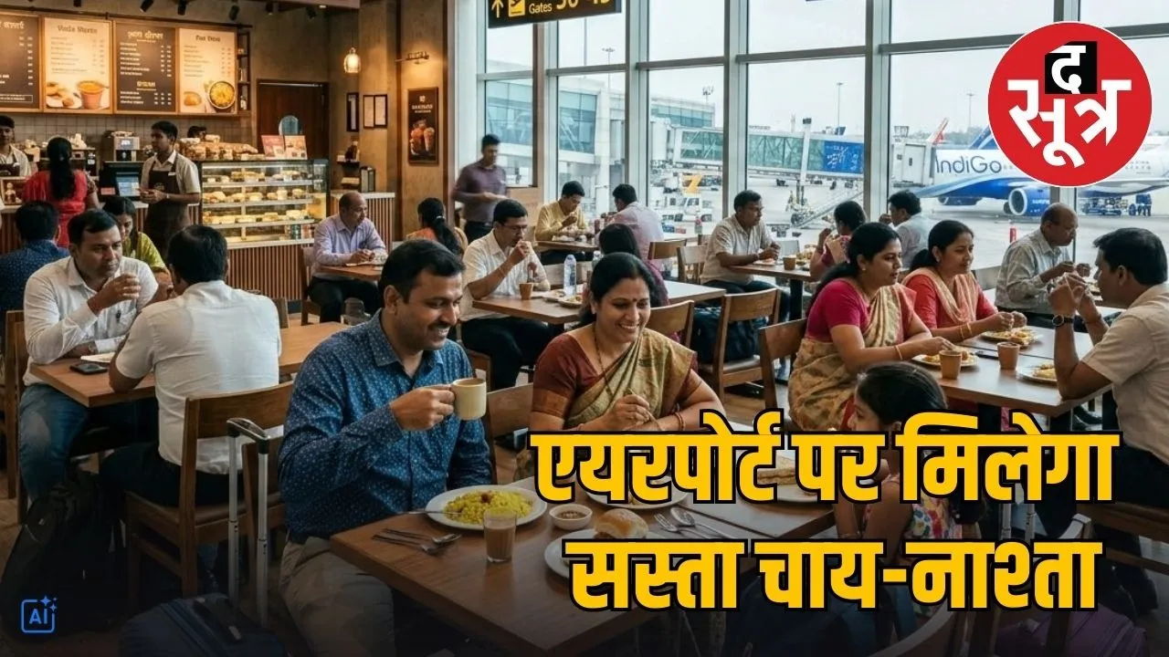 bhopal airport low cost udan yatri cafe tea 10 rupees