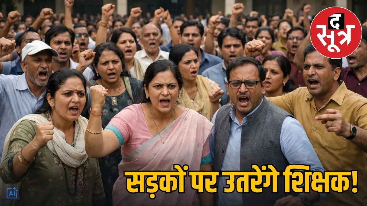 mp teachers tet compulsory protest
