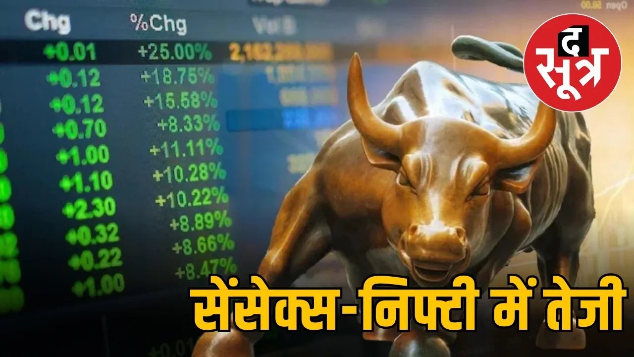 सेंसेक्स-निफ्टी में तेजी
