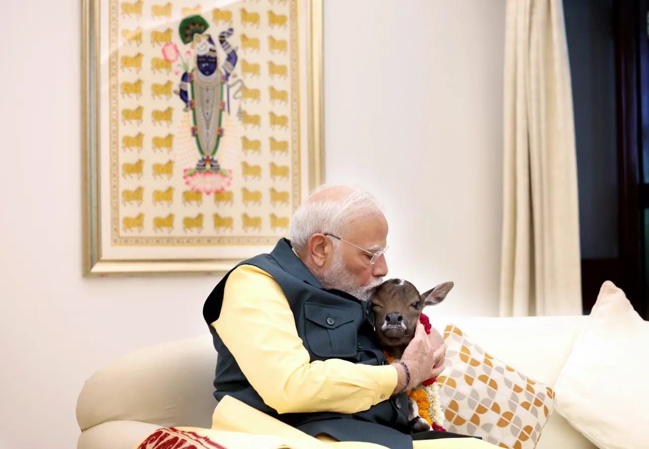 पीएम मोदी ने एक्स पर पोस्ट करते हुए कहा, 'हमारे शास्त्रों में कहा गया है - गाव: सर्वसुख प्रदा:'। लोक कल्याण मार्ग पर प्रधानमंत्री आवास परिवार में एक नए सदस्य का शुभ आगमन हुआ है।