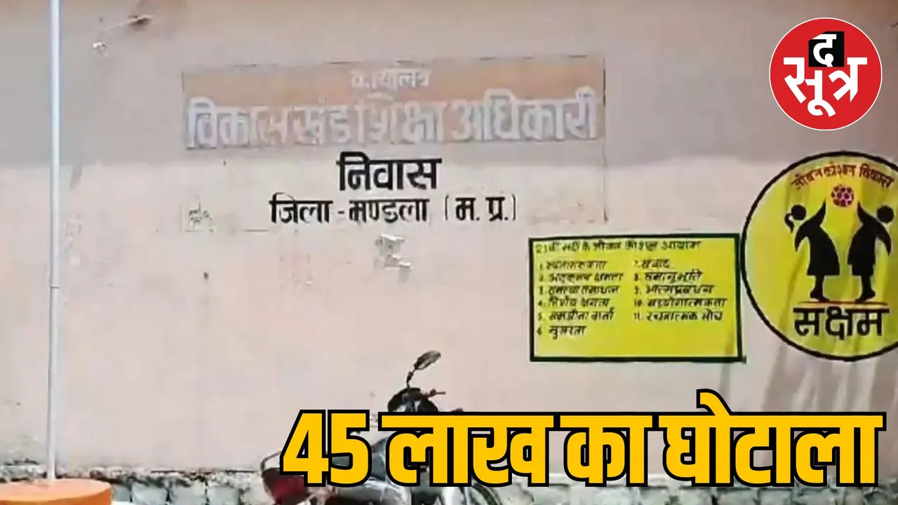 Scam of Rs 45 lakh in Mandla Niwas BEO office