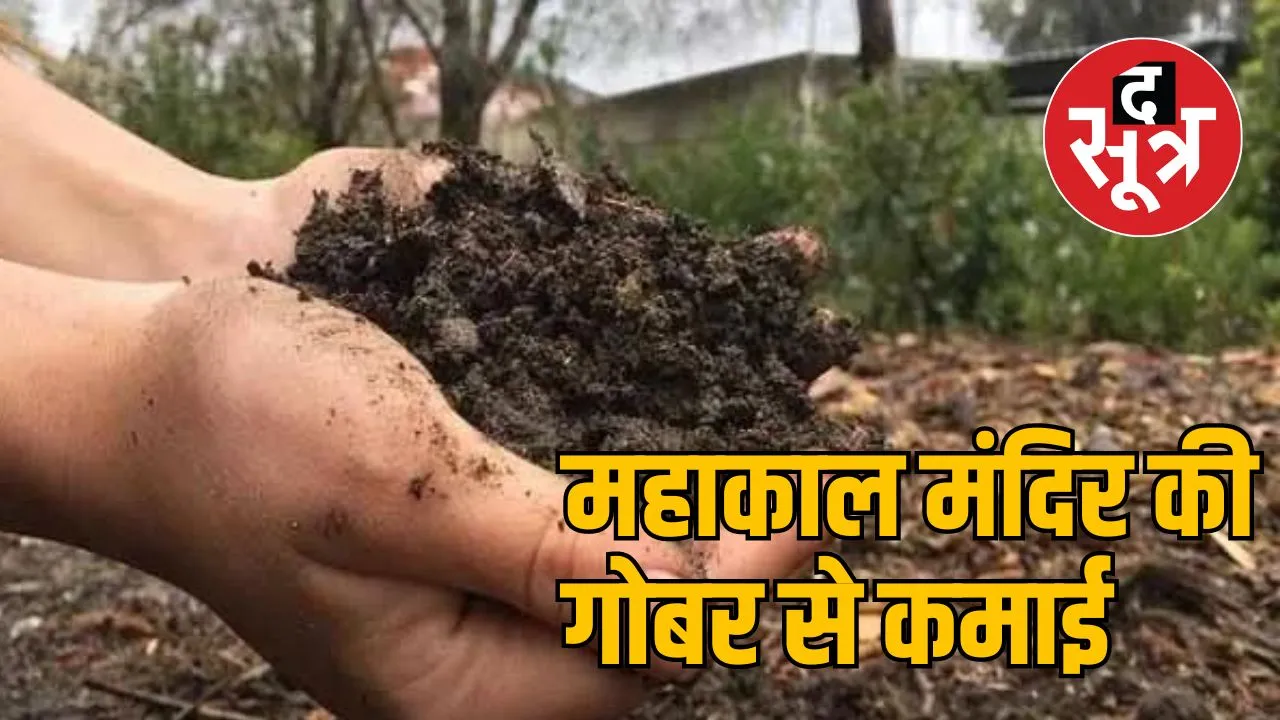 महाकाल मंदिर में गोबर खाद