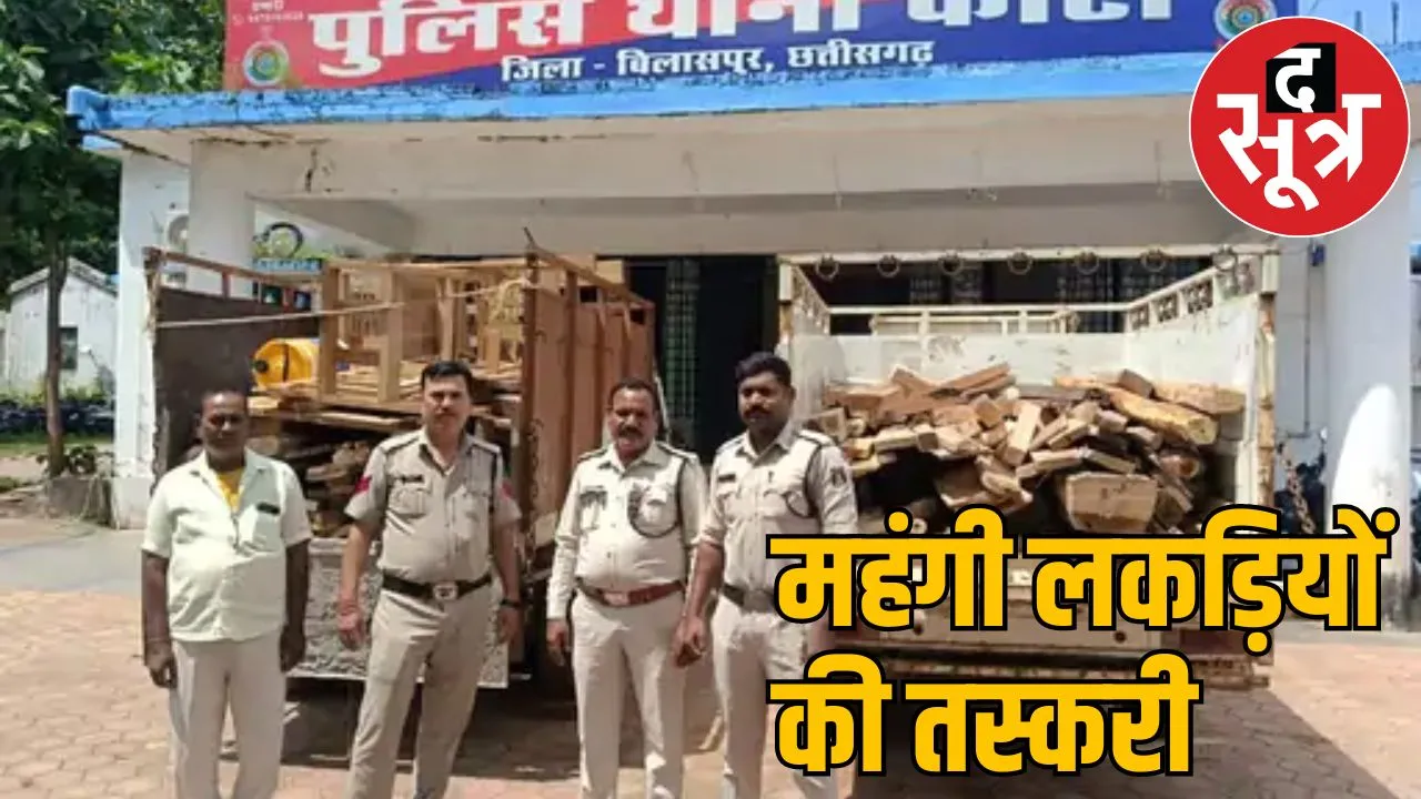 Smuggling of expensive wood in Chhattisgarh