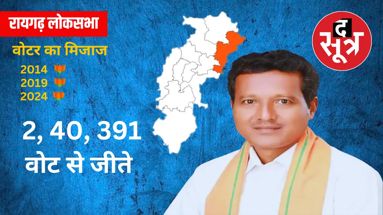 raigarh Lok Sabha Seat Election Result 2024