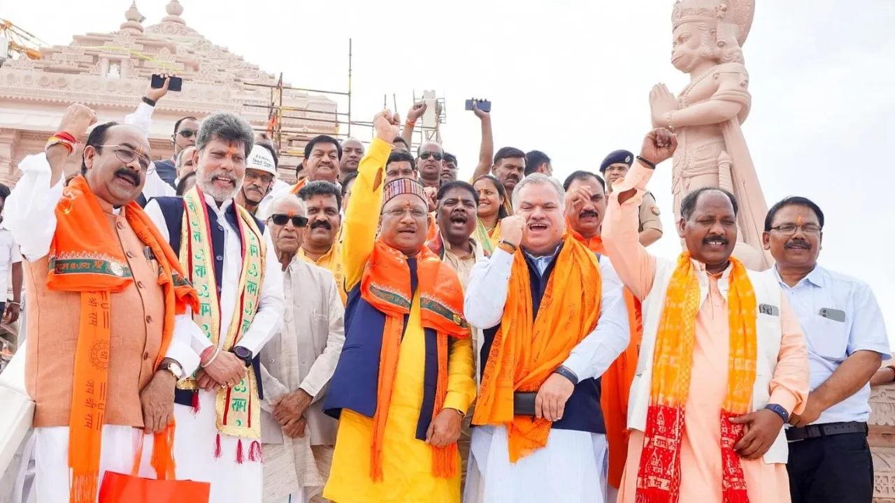 मंदिर परिसर गूंजे भांजा राम के नारे