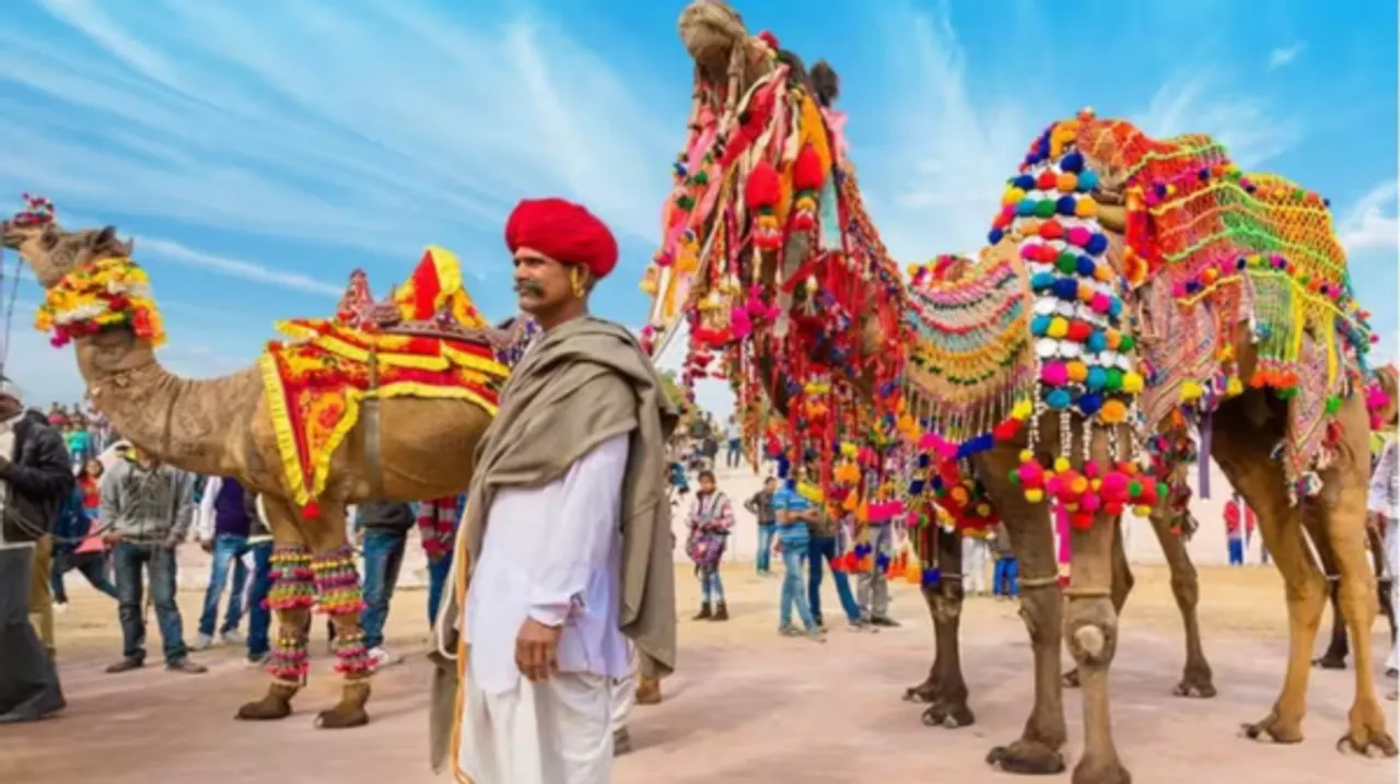 हेरिटेज वॉक के साथ रंगारंग कार्यक्रम शुरू, प्रतियोगिता में सज-धजकर आए ऊंट, छलांग मारते और डांस करते दिखे