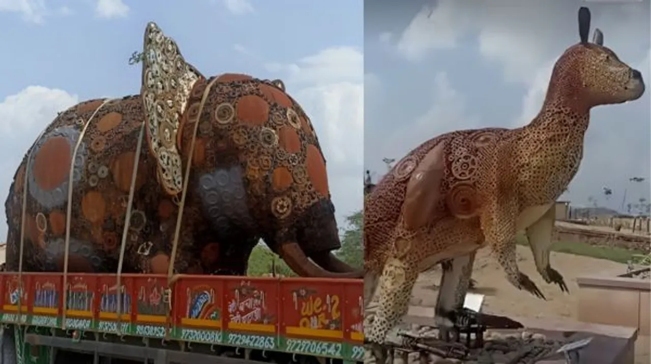 जोधपुर में 16.4 करोड़ की लागत से वेस्ट टू वंडर थीम पार्क बनकर तैयार, 15 टन लोहे से बने स्कल्पचर