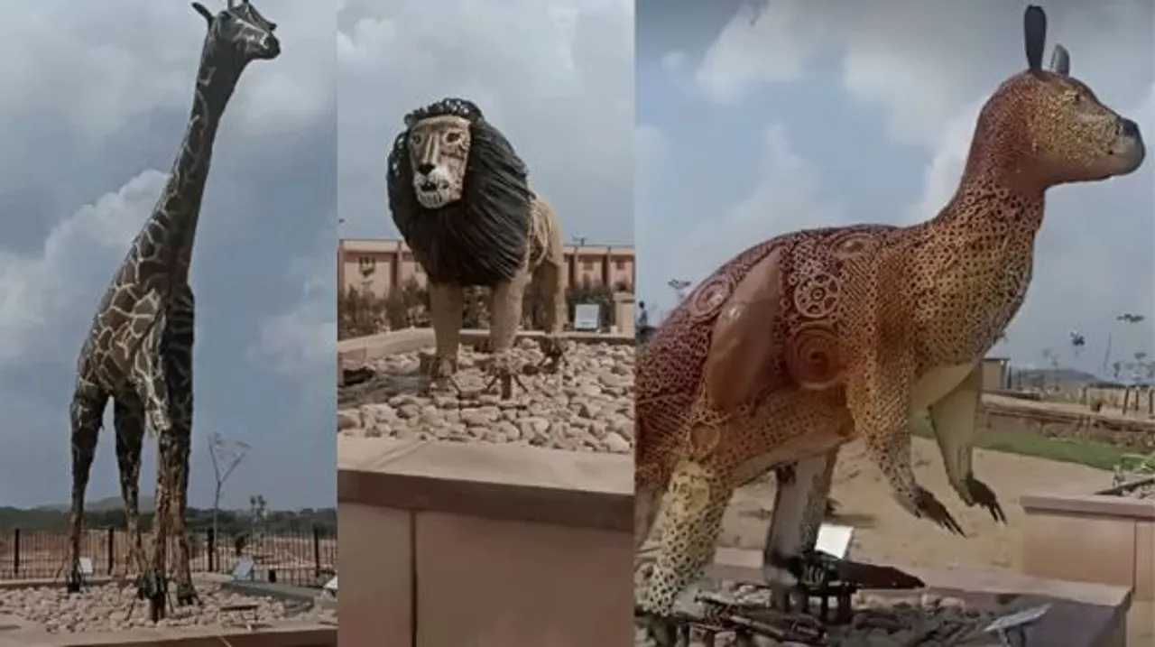 जोधपुर में 16.4 करोड़ की लागत से वेस्ट टू वंडर थीम पार्क बनकर तैयार, 15 टन लोहे से बने स्कल्पचर