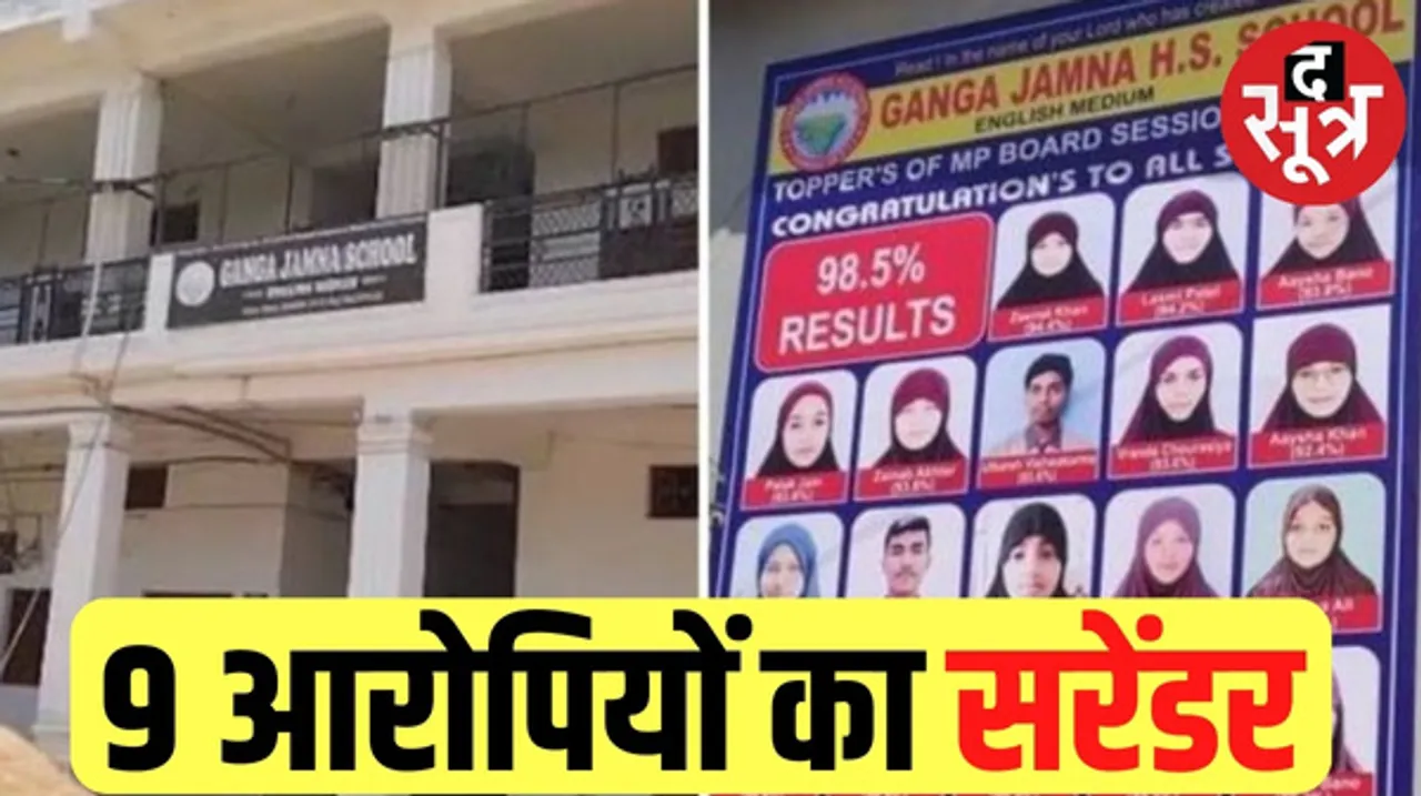 दमोह में गंगा-जमना स्कूल हिजाब मामले के फरार 9 आरोपियों का कोर्ट में सरेंडर, सभी को भेजा जेल