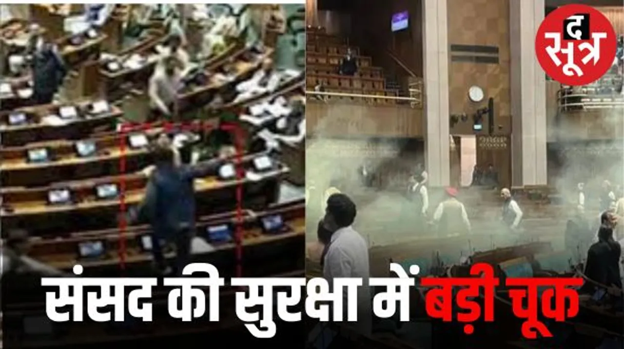 लोकसभा में दर्शक दीर्घा से कूदे दो युवक, सदन में छोड़ी पीली गैस, सांसदों में मची अफरा-तफरी
