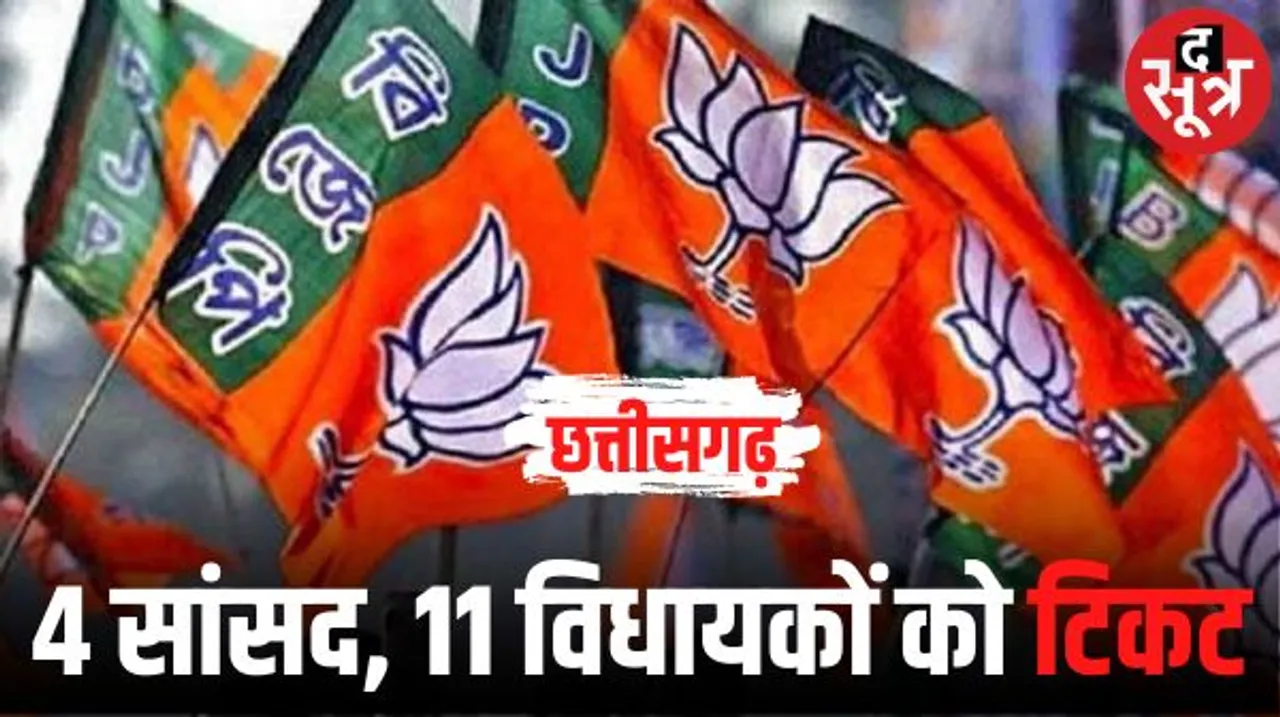 छत्तीसगढ़ BJP में अब तक 4 सांसद, 11 विधायकों को टिकट, गोविंदा समेत 43 नए चेहरे मैदान में, साजा से बिरनपुर हिंसा पीड़ित को भी मौका