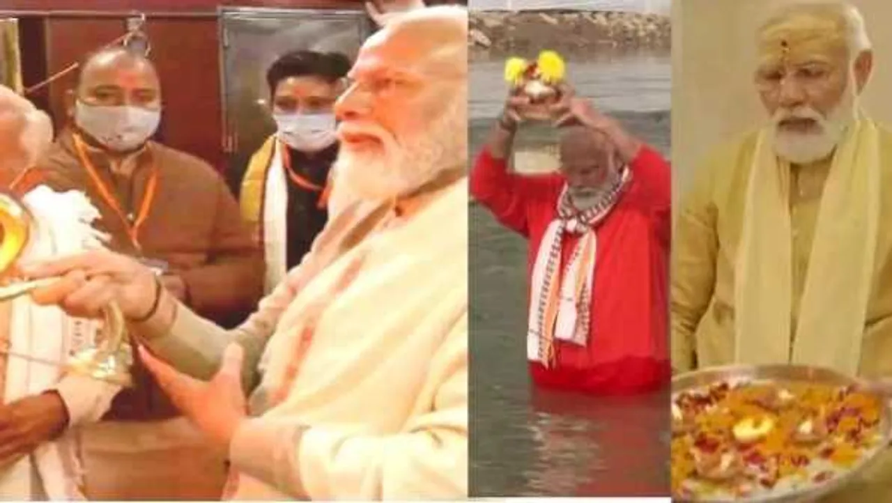 काशी फिर मोदीमय: कालभैरव, बाबा विश्वनाथ की पूजा की, कॉरिडोर का लोकार्पण