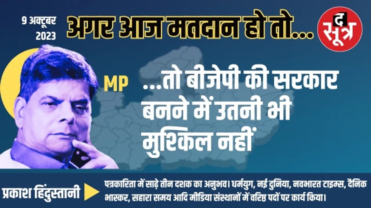 मध्यप्रदेश में अगर आज चुनाव हों तो किसकी बनेगी सरकार ?