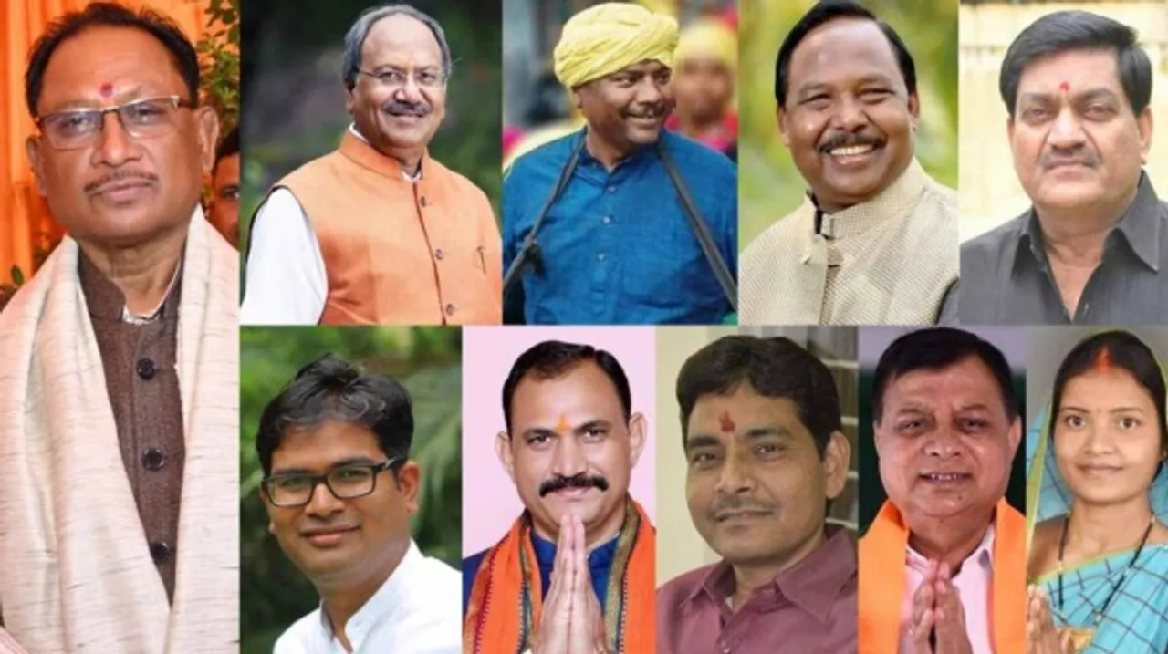 छत्तीसगढ़ में सीएम विष्णुदेव साय के मंत्रिमंडल का शपथ ग्रहण, 9 विधायकों ने ली मंत्री पद की शपथ
