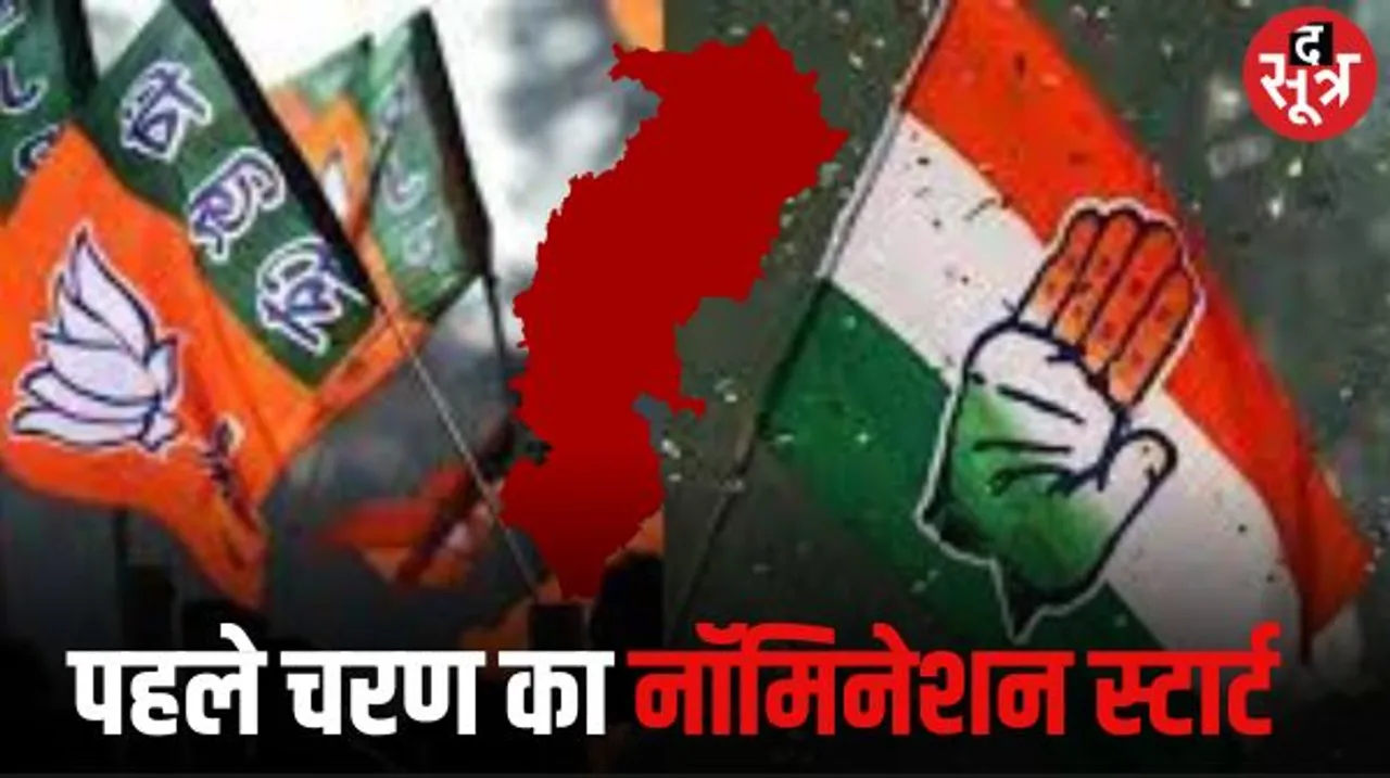 छत्तीसगढ़ में पहले चरण के लिए आज से नामांकन, 20 सीटों के लिए 7 नवम्बर को होगा मतदान