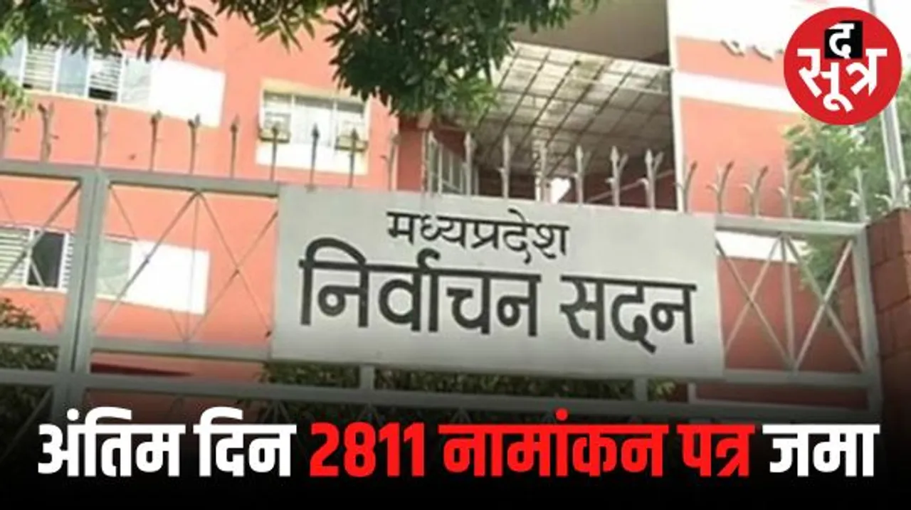  मध्यप्रदेश में नामांकन पत्र जमा करने के आखिरी दिन कई प्रत्याशियों ने जमा किए पर्चे, 2 नवंबर तक नाम वापस लिए जा सकेंगे