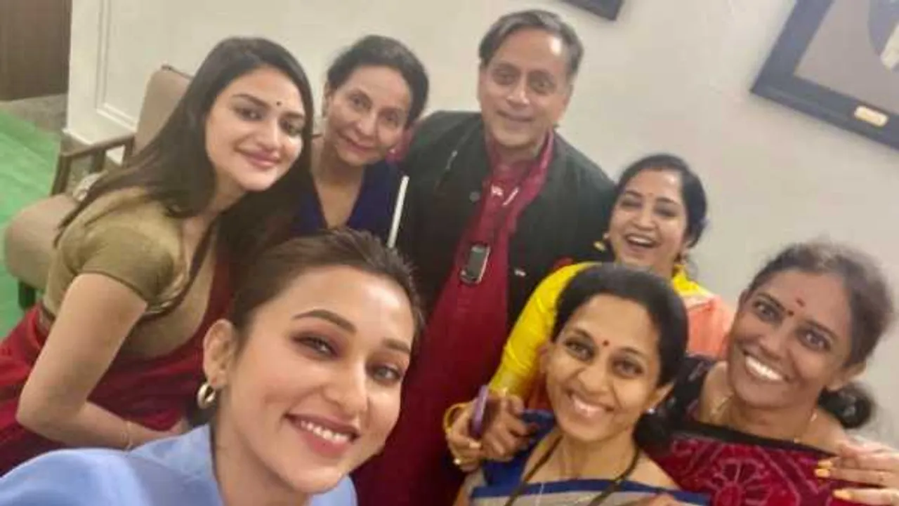 सेल्फी पर थरूर ट्रोल: नरोत्तम बोले- टंच माल कहने वाले ब्रांड एंबेसडर, MP मिमी ये बोलीं