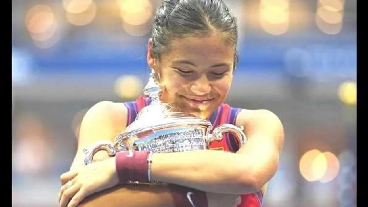 US ओपन विमेंस फाइनल: 150वीं सीडेड रादुकानू ने 73 रैंकिंग वाली लेला को हराया