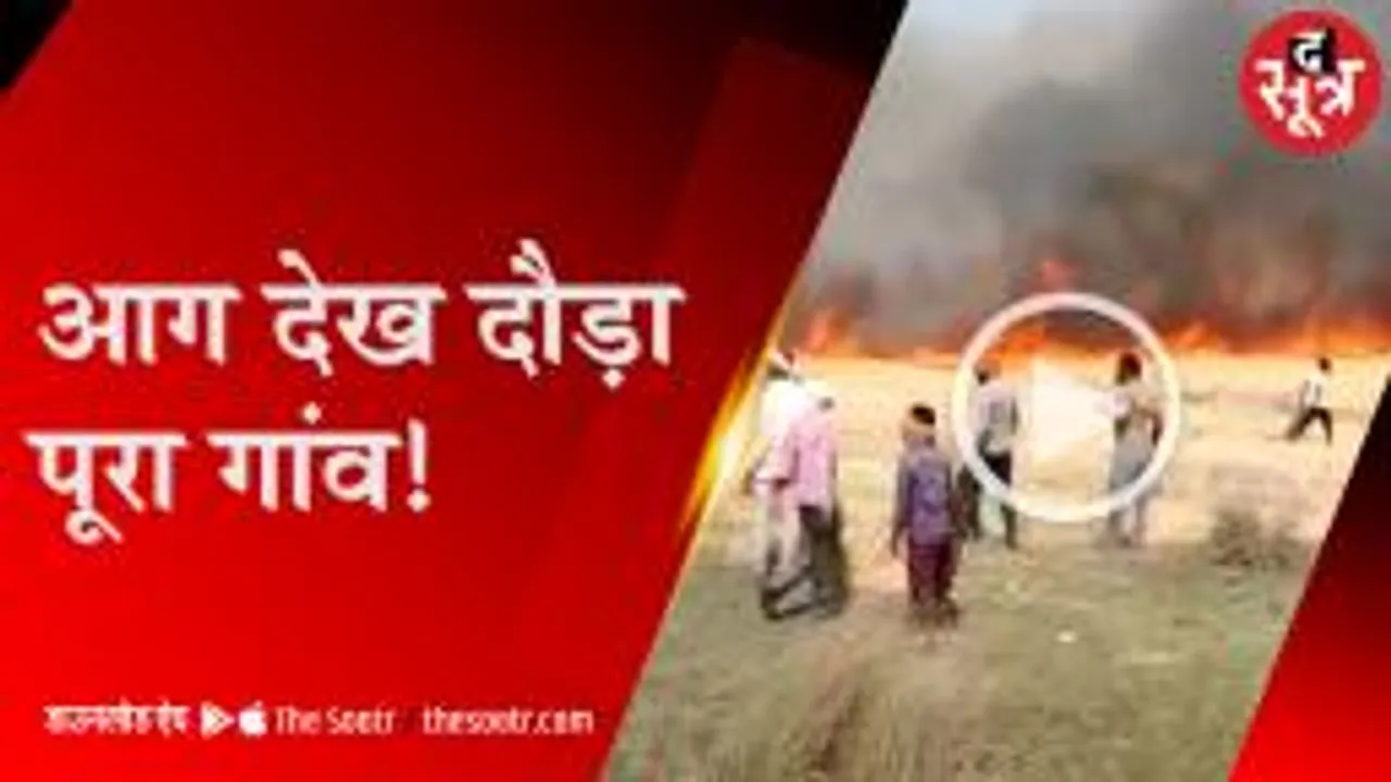 चीनोर क्षेत्र में आग का तांडव, दो दिन में दो बार लगी आग, लाखों की फसल खाक 