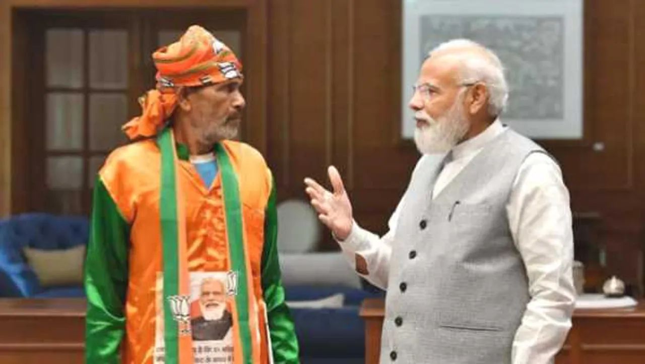 मुलाकात: 750KM पैदल चलकर दिल्ली पहुंचे, मोदी से मिले; प्रहलाद बोले- आम आदमी को समझते हैं
