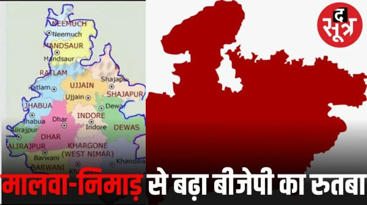 मालवा-निमाड़ में बीजेपी ने किया सबसे बड़ा गेन, 19 सीटों को कांग्रेस से हथिया लिया, मंत्रीमंडल में मिलेगी ज्यादा तवज्जो