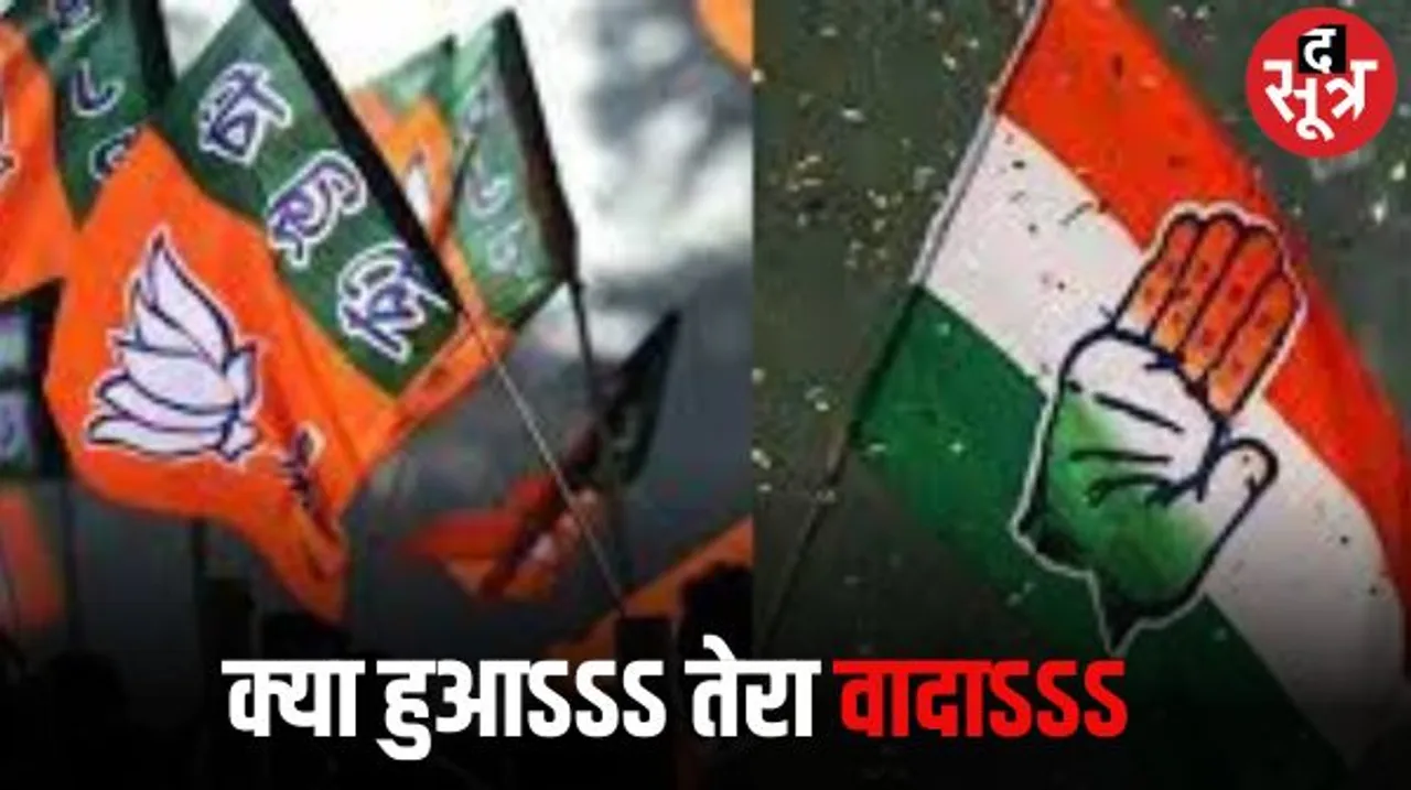 MP, छत्तीसगढ़ और राजस्थान में BJP-कांग्रेस ने चुनावों से पहले किए थे कई बड़े दावे, सभी रह गए धरे,पार्टियां भूल गईं अपना ही संकल्प