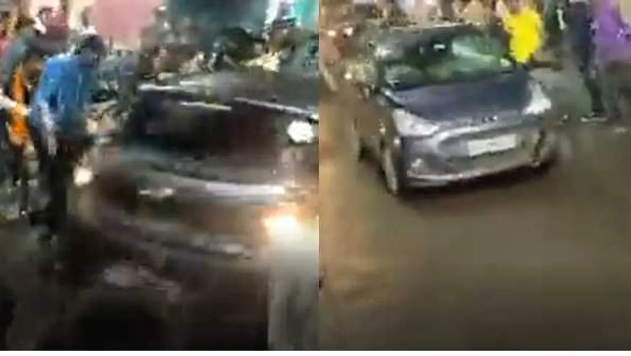 भोपाल: जुलूस में घुसाई कार, एक की मौत, रिवर्स के दौरान बच्चा जख्मी; ड्राइवर गिरफ्तार