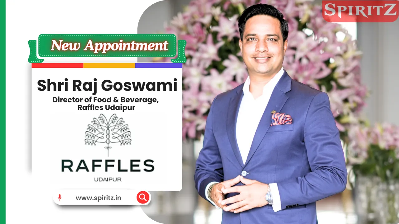 Shri Raj Goswami, Director of Food & Beverage, Raffles Udaipur