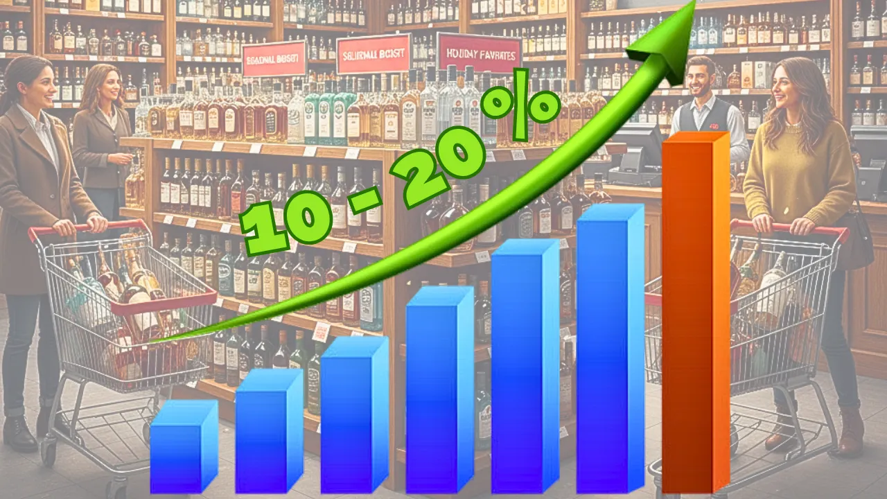 Spirits sale may rise by 10-20% in Q4