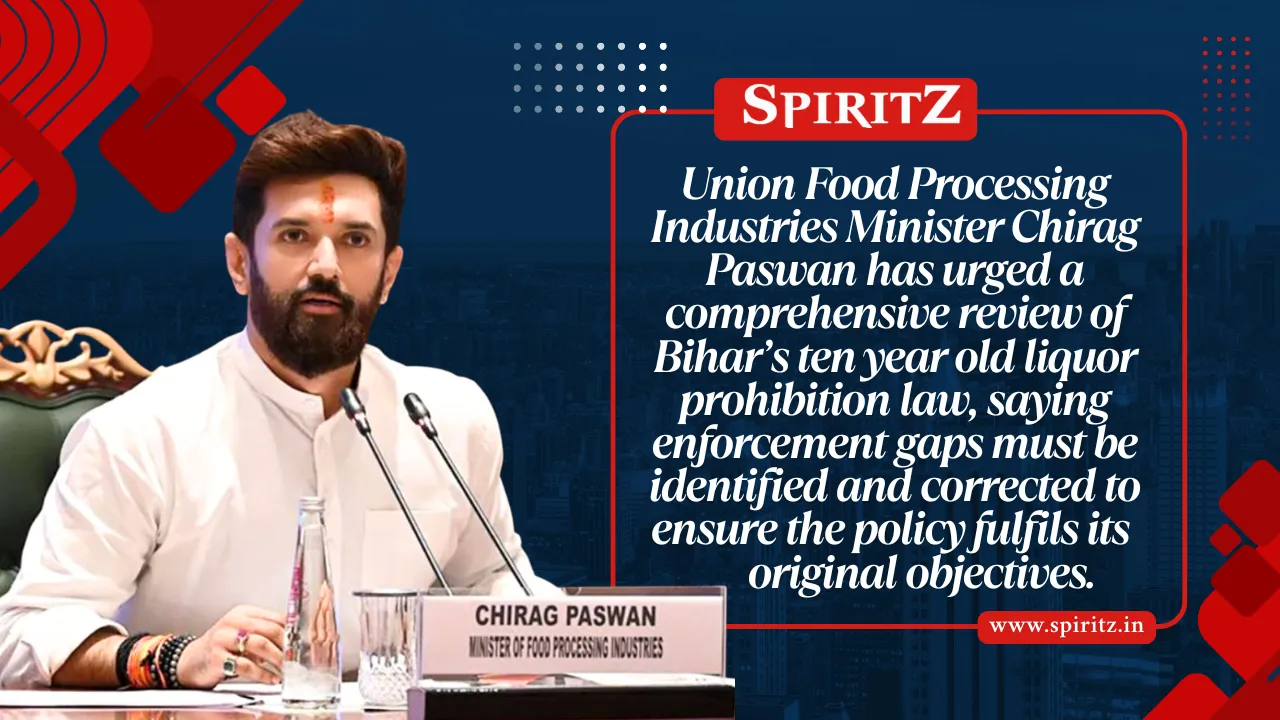 Union Minister Chirag Paswan calls for review prohibition  in Bihar