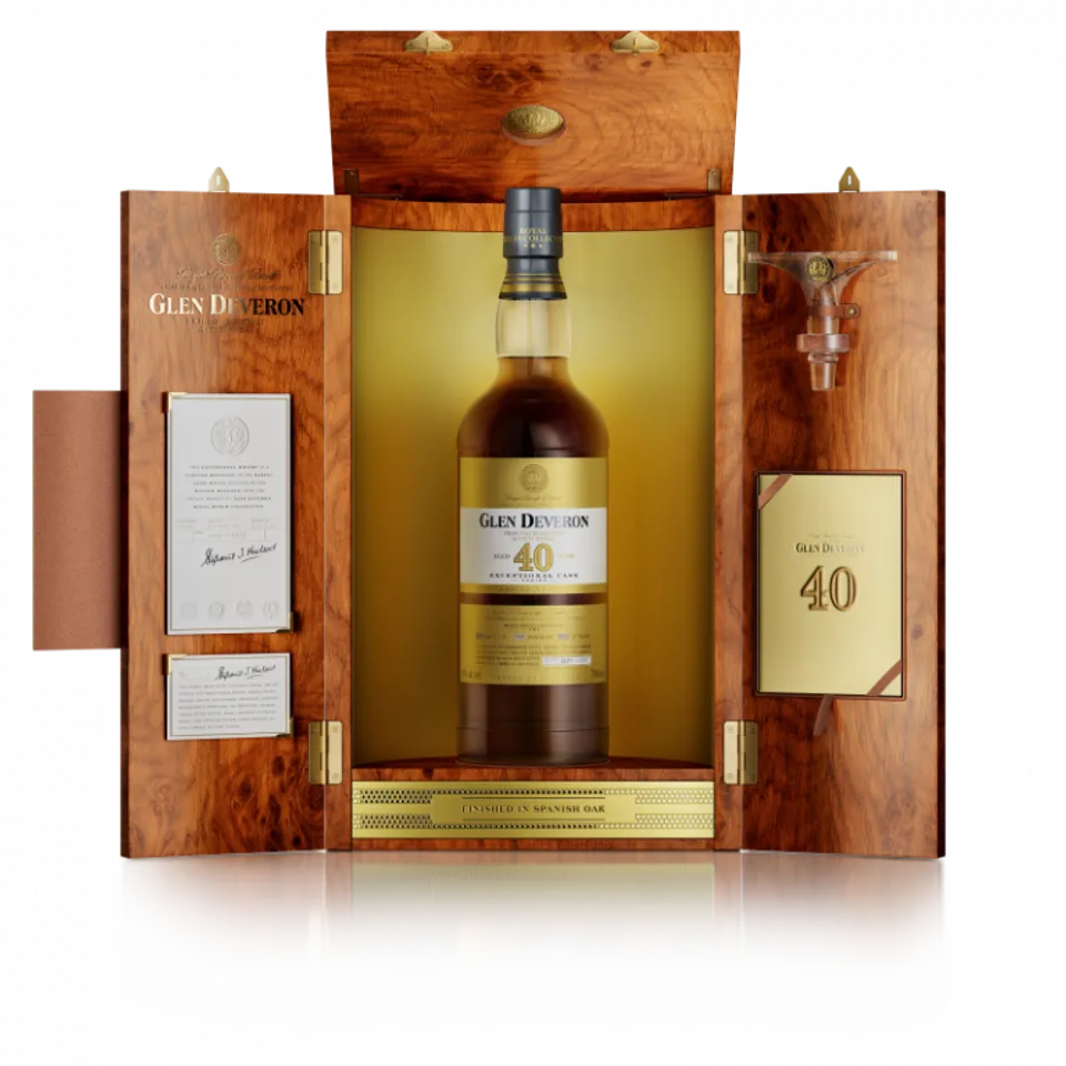Glen Deveron 40 YO duty-free exclusive single malt launched