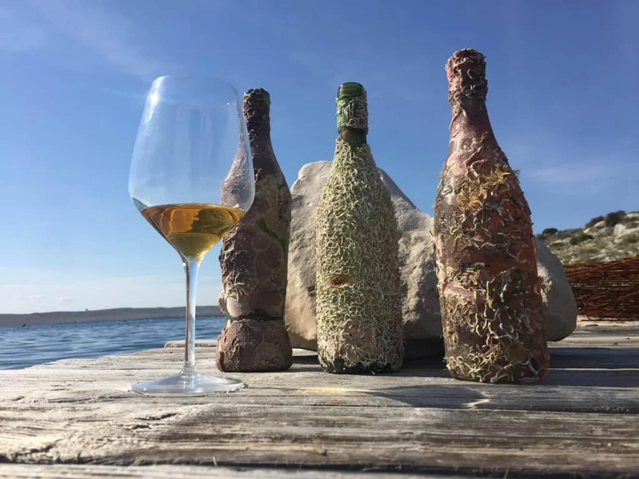 Sea aged wines