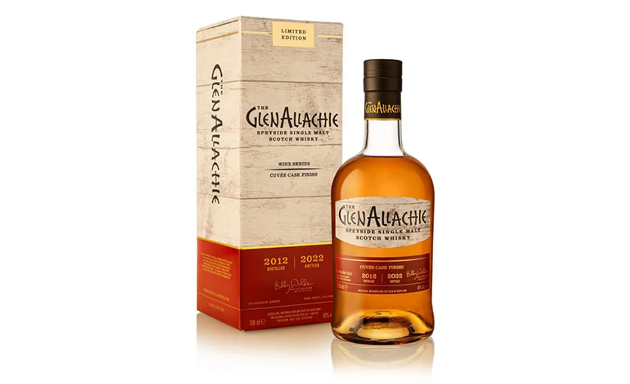 The GlenAllachie 2012 Vintage Cuvée Wine Cask Finish comes in