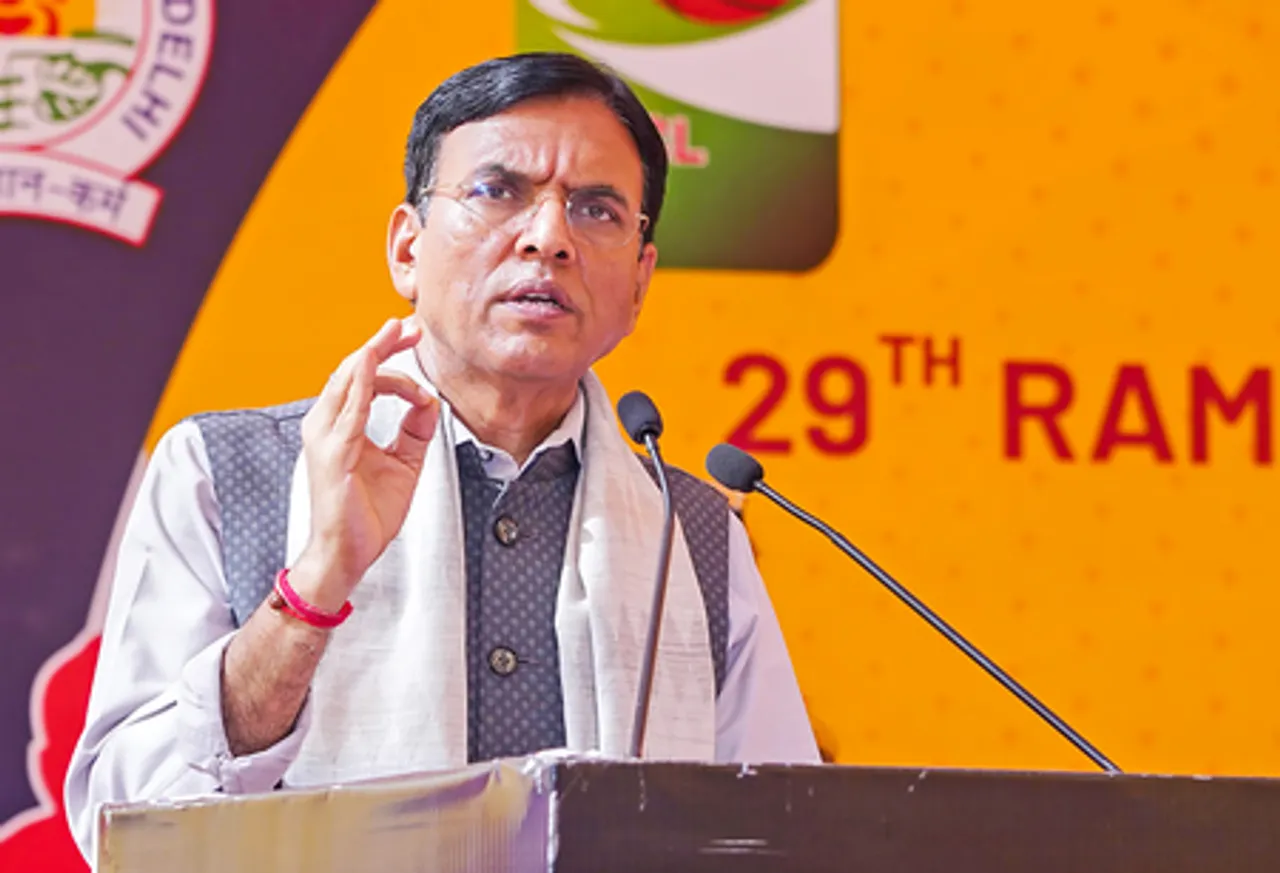 New Delhi: Mansukh Mandaviya Attends Ramjas Basketball League Closing