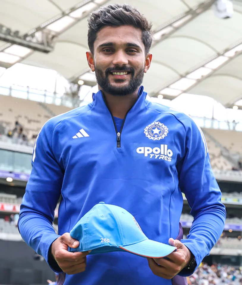 Perth: Nitish Kumar Reddy Receives ODI Cap