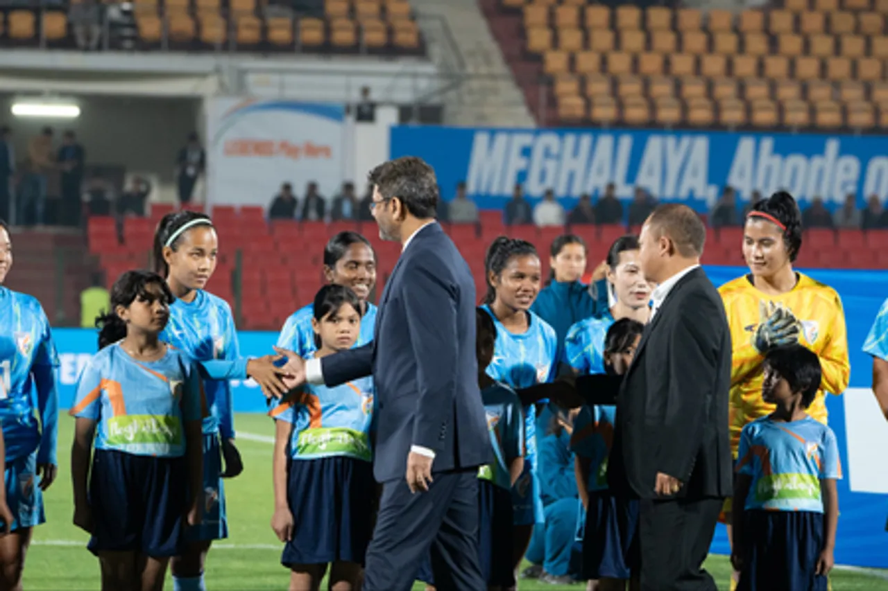 Nepal ride on Sabitra Bhandari's brace to beat Indian women’s football team (Credit: AIFF)