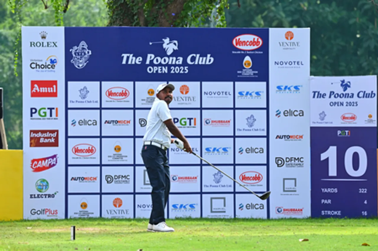Mohd Azhar shoots top-notch seven-under 64 for first-round lead on Day One of The Poona Club Open at the Poona Club Golf Course in Pune. Photo credit: PGTI