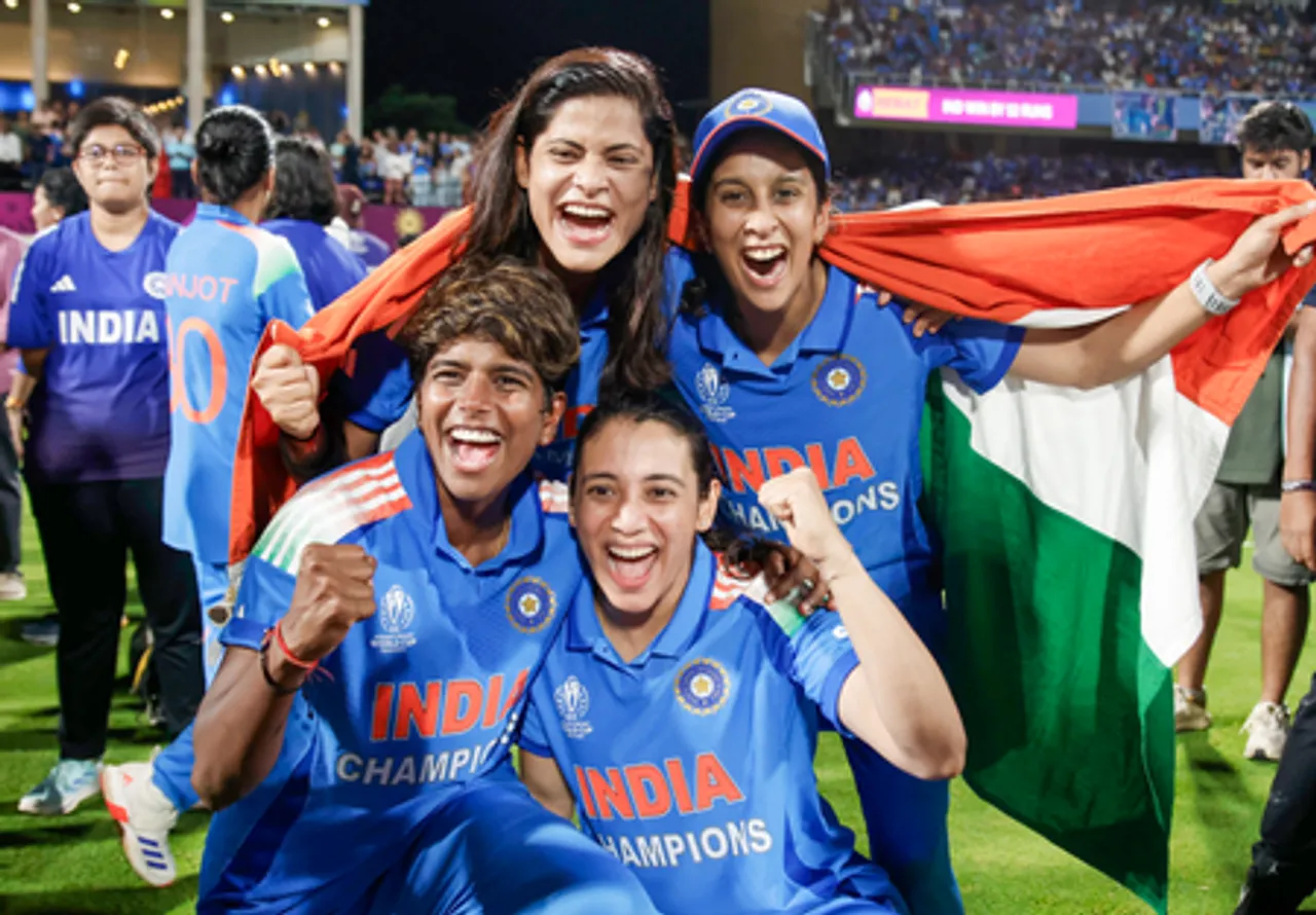 Navi Mumbai: Post-Match Celebration Following Team India Women’s Win in ICC Women’s World Cup Final