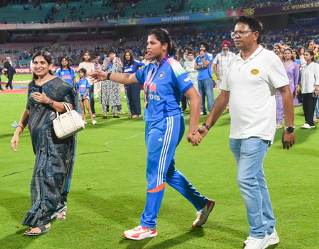 Navi Mumbai: Post-Match Celebration Following Team India Women’s Win in ICC Women’s World Cup Final