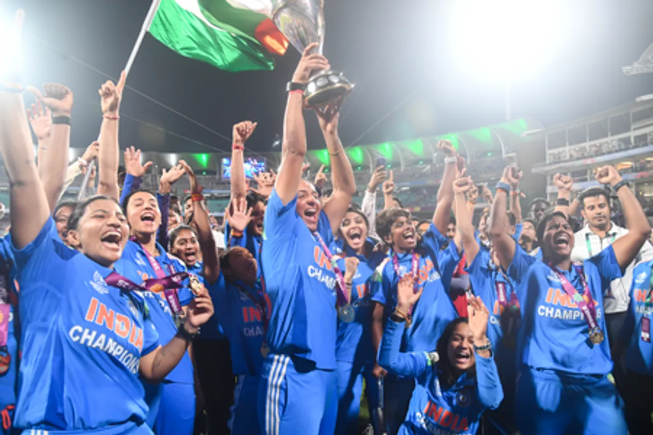 Navi Mumbai: Post-Match Celebration Following Team India Women’s Win in ICC Women’s World Cup Final