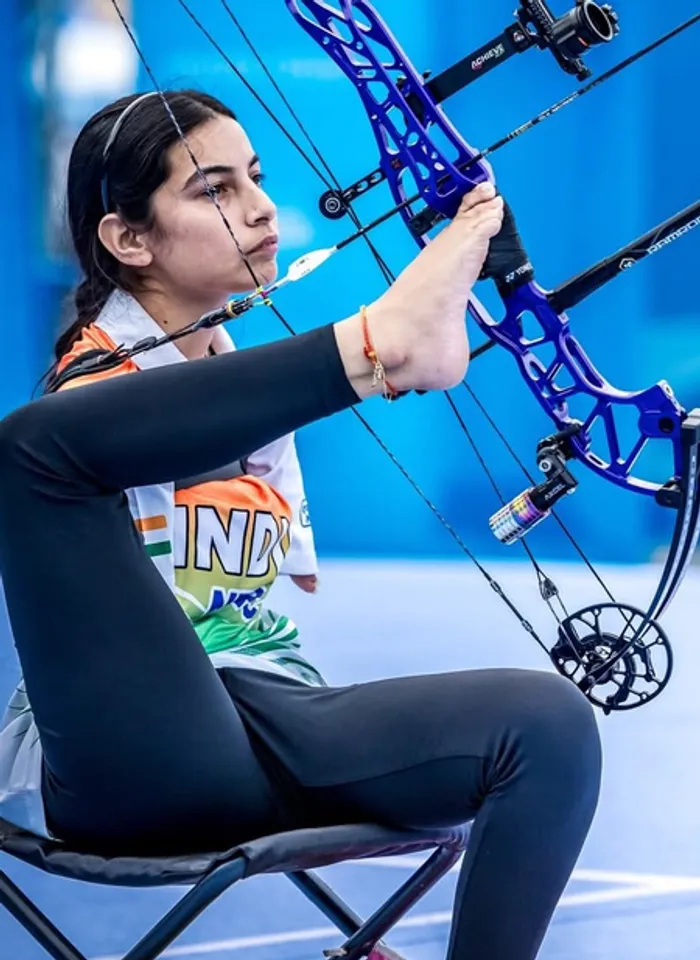 'Dreams take time...': Sheetal Devi on qualifying for her first able-bodied int'l archery meet (Credit: X/Sheetal Devi)
