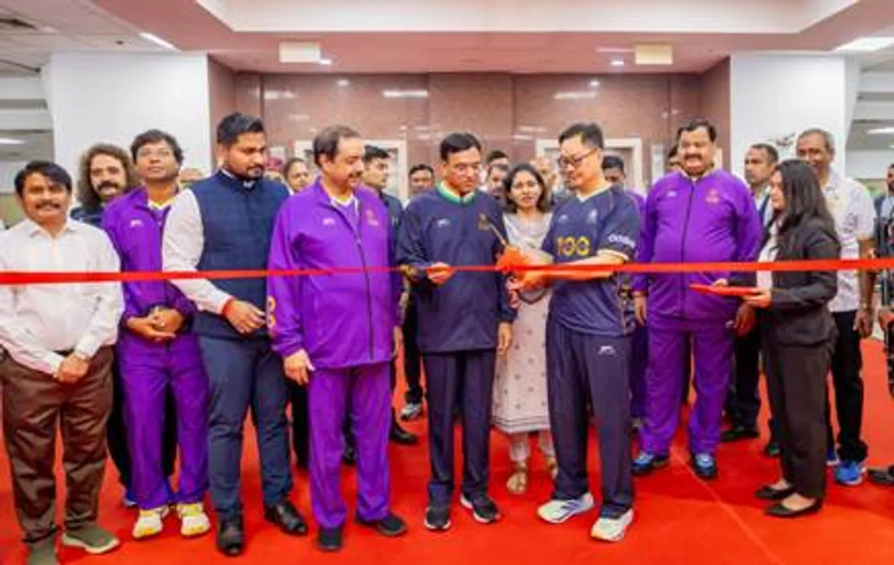 Government will continue to support hockey, says Dr. Mansukh Mandaviya as centenary celebrations of Indian hockey begins in New Delhi. Photo credit: Hockey India