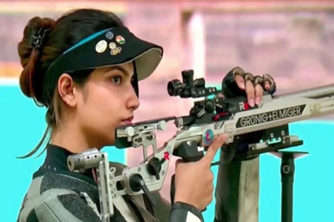 Ashi Chouksey and Anjum Moudgil miss out on reaching the final of the women’s 50m rifle 3 positions of the ISSF World Championships Rifle/Pistol 2025 at the Olympic Shooting Range in Cairo, Egypt. Photo credit: NRAI