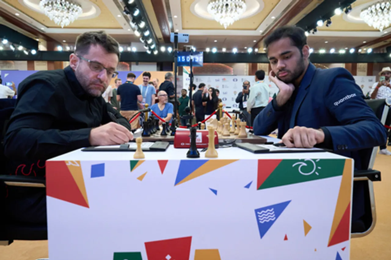 Arjun Erigaisi, Harikrishna draw opening game of Round 5 of the FIDE World Cup 2025 in Panaji, Goa, on Friday.