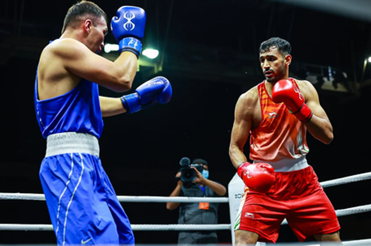 World Boxing Cup Finals: Pawan Bartwal stuns Altynbek Nursultan as India extends perfect medal run (Credit: BFI)